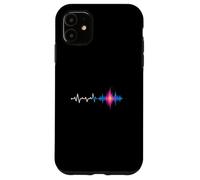 Bass Drop Heartbeat Waveform Glitch Sound Case for iPhone 11