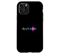Bass Drop Heartbeat Waveform Glitch Sound Case for iPhone 11 Pro