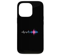 Bass Drop Heartbeat Waveform Glitch Sound Case for iPhone 13 Pro