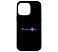 Bass Drop Heartbeat Waveform Glitch Sound Case for iPhone 14 Pro Max