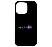 Bass Drop Heartbeat Waveform Glitch Sound Case for iPhone 15 Pro Max