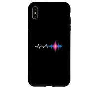 Bass Drop Heartbeat Waveform Glitch Sound Case for iPhone XS Max