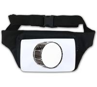 Bass Drum Art Waist Bag Fanny Pack White