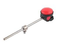 Bass Drum Beater Hammer, Red Silicone Head Drum Beater for Bass Drum Kit, Durable Metal Plastic Percussion Instrument Accessory with Soft Strike for Balanced Sound
