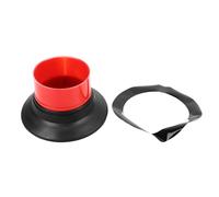 Bass Drum Enhancer ABS Sturdy Drum Bass Effect Amplifier with Port Hole Protector for Live Performance, Studio Recording and Practice (WP07 Red)