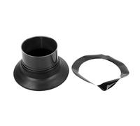 Bass Drum Enhancer, Wireless Drum Bass Amplifier with Port Hole Protector, ABS Sturdy Kick Drum Booster for Enhanced Low Frequency Sound on Acoustic Bass Drums (WP06 Black)