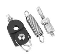 Bass Drum Foot Pedal Spring Cam Tensioner Replacement Parts, Drum Foot Pedal Spring Kit with Pulley Hook, Heavy - Duty Metal and Plastic for Drum Set Maintenance and