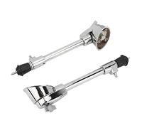 Bass Drum Legs, 2 Pcs Anti Skid Drum Spurs Musical Instrument Accessory Bass Stand Drum Pad Stand Professional Drum Leg Set for Precussion Instrument Replacement, Silver
