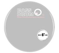 Bass Drum Os Sound Hole Ring White 6