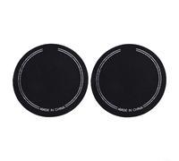 Bass Drum Patch For Percussion Instruments Double And Single Kick Pad Protector To Shield Drumhead From Pedal Wear And Enhance Attack Sound With Strong Hold In Black Color Pack Of Two Pieces(A)