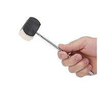 Bass Drum Pedal Beater Felt Handle Percussion Instrument Accessory - Wool Side Stainless Steel Durable Sturdy Traditional Sound Feel Ideal Replacement Super Metal Body Classic Hammer Head Unique Desig