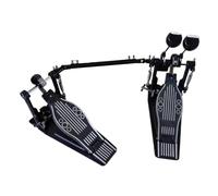Bass Drum Pedal,Double Chain Kick Pedal Aluminum Alloy Portable Double Foot Kick Kick Drum Pedal for Beginner Performance
