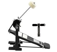 Bass Drum Pedal Double Chain Kicks Drum Pedal Adjustable Beater Head Pedal Foot Percussion Hardware For Beginner Drummer