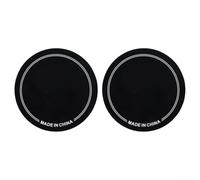Bass Drum Pedal Patch for Single and Double Kick, Protective Drumhead Sticker Reinforces Attack Point, Reduces Wear on Drum Head, Accessory for(Black Single pedal)