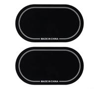 Bass Drum Pedal Patch for Single and Double Kick, Protective Drumhead Sticker Reinforces Attack Point, Reduces Wear on Drum Head, Accessory for(Black Double Pedal)