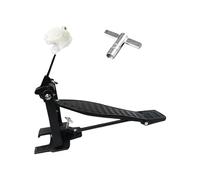 Bass Drum Pedal Professional Aluminum Alloy Portable Single Foot Kick Kick Drum Pedal for Performance Electronic Drums, Black