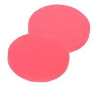 Bass Drum Skin Protector 2pcs Cotton Red Impact Patch