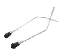 Bass Drum Spur Bracket Silver 2pcs Stainless Steel | Adjustable Positioning, Reliable Ground Support, Rehearsal Rooms and Live Stages, for Band Performers and Traveling Musicians