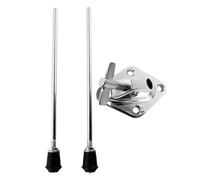 Bass drum support - Sturdy metal construction, 31cm length, non-slip leg grip, stable bracket design | For supporting bass drum kits while practicing. Close the bass drum pote