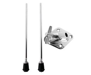 Bass Drum Support - Sturdy Metal Construction, Length 31cm, Anti-Skid Leg Grip, Stable Design of Bracket | To Support Bass Room Set Under Practach Ben to Youice Performance Studio Session
