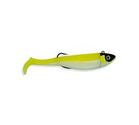 Bass Exciter Weedless Soft Bodied Lure - 9cm, 20gm, with Sharp Thrust Hook, Available, Freshwater or Saltwater, Fishing Gifts for Men. (2pcs/Pack) (Yellow)