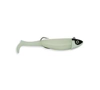 Bass Exciter Weedless Soft Bodied Lure - 9cm, 20gm, with Sharp Thrust Hook, Available, Freshwater or Saltwater, Fishing Gifts for Men. (2pcs/Pack) (White)