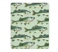 Bass Fish Gaming Mousepad Anti-Slip Rubber Base