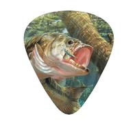 Bass Fish Jumping Hook,12 Pcs Guitar Pick,3 Different Thickness Plectrums for Acoustic Guitar Bass Ukulele (0.46mm 0.96mm 0.71mm)