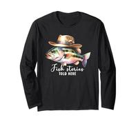 Bass | Fish Stories Told Here Long Sleeve T-Shirt