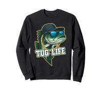 Bass Fishing Angler Tug Life Fisher Sweatshirt
