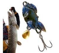 Bass Fishing Bait - Sequin Crab Shape Fishing Bait for Bass Realistic Crab Bait with Hook Sequin Fish Bait Crab Style Bait for Trout Crappie Pike Walleye Catfish Freshwater
