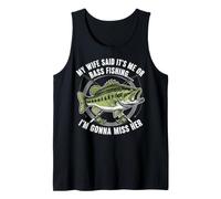 Bass Fishing Funny Fisherman Tank Top