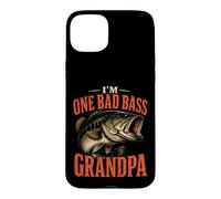 Bass Fishing I'm One Bad Grandpa Funny Gift Case for iPhone 15 Plus