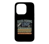 Bass Fishing Logic Angler Humor Case for iPhone 15 Pro