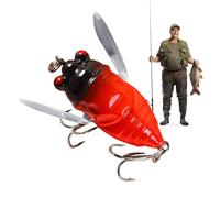 Bass Fishing Lure - 3D Eye Cicada Hard Bait For Freshwater Fishing | Artificial Lures For Bass, Lake, Small Crankbait Bait For Trout Perch Crappie Predator Fish