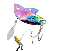 Bass Fishing Lure,Bass Fishing Lures | Iron Plate Fishing Lures - Easy Catch Iron Plate Lures for Family Fishing, Big Action Bathing Bait,