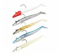 Bass Fishing Lures 5PCS - Soft Plastic Swimbaits with Jig Head & T Tail, 11cm 10g Artificial Bait for Freshwater & Saltwater, Targeting Bass, Pike, Trout