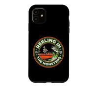 Bass Fishing Reeling In The Monsters Halloween Fishing Case for iPhone 11