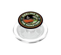 Bass Fishing Reeling In The Monsters Halloween Fishing PopSockets PopGrip for MagSafe