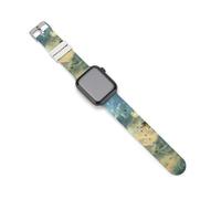Bass Fishing Watch Bands Silicone Sport Bands Replacement Strap Wristbands Compatible with Apple Watch 42mm/44mm