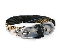 Bass Fishing Wave Dog Collar Adjustable Soft and Comfortable Puppy Collars with Metal Buckle Pet Collar for Small Medium Pet