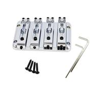 Bass Fixed Bridge Replkacement Separated Saddle 4 String Bass Bridge for Enhanced Tuning Stability and Durability Separated Saddles