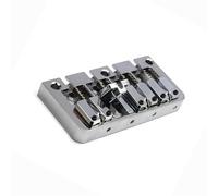 Bass Fixed Bridge Silver 4 String Flip Up Stringing Through the Bottom of the Body String Spacing 19.5mm Generic Acoustic Guitar Bridge