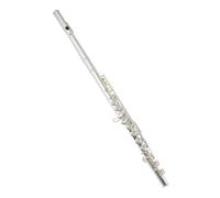 Bass Flute 16 Closed Hole Silver plated Backhand Left handed Flute C Key Beginner Professional Grade Examination Playing Instrument