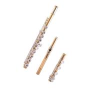 Bass Flute Flute 17 holes B tail open and closed dual use sub gold silver plated universal instrument for adults and beginners