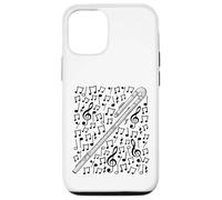 Bass Flute Musical Notes Flutist Woodwind Musician Case for iPhone 12/12 Pro