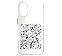 Bass Flute Musical Notes Flutist Woodwind Musician Case for iPhone 17