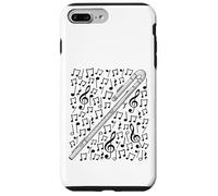 Bass Flute Musical Notes Flutist Woodwind Musician Case for iPhone 7 Plus/8 Plus