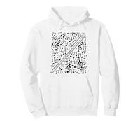 Bass Flute Musical Notes Flutist Woodwind Musician Pullover Hoodie