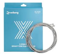 Bass Guitar 5 Strings Guitar Strings Accessories Nickel Alloy Wound Plated Steel Bass Instrument Accessories with Coating Zachary Bass Strings Guitar Replacement Set (5-String,45-130)